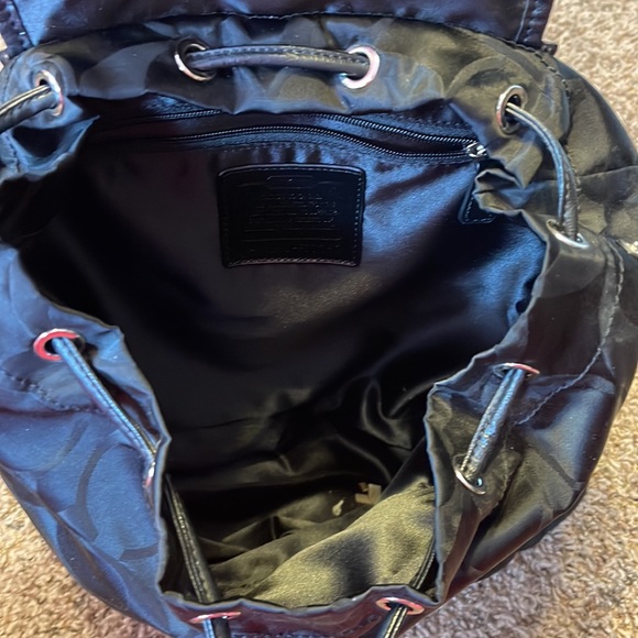 Signature Black Coach Backpack - Picture 4 of 5